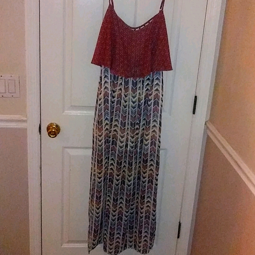 Spaghetti strap maxi dress